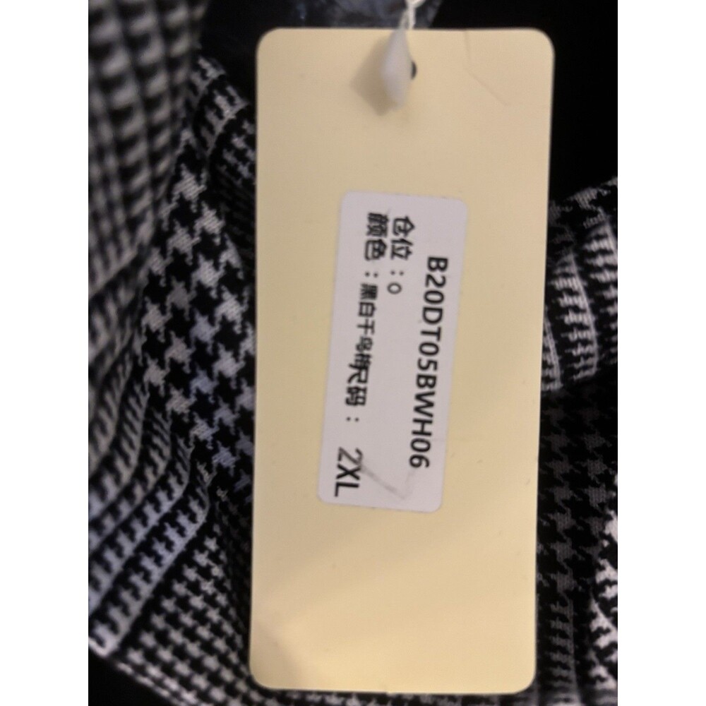 NWT Bebonnie Black And White Tunic Cowl Neck 2X - Picture 6 of 8